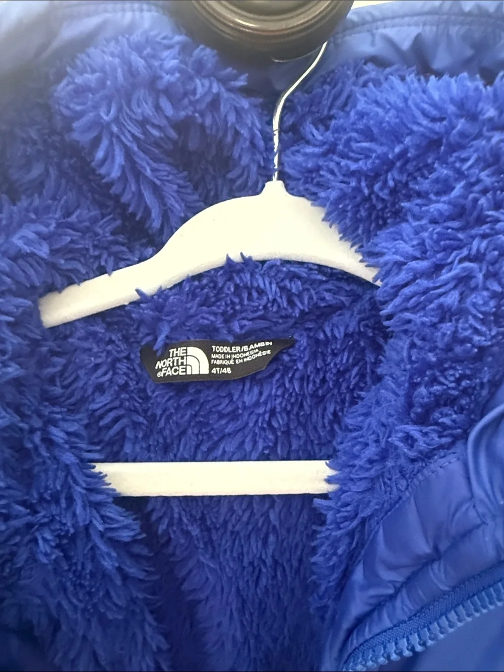 The North Face Kids Royal Blue Hooded Puffer Jacket